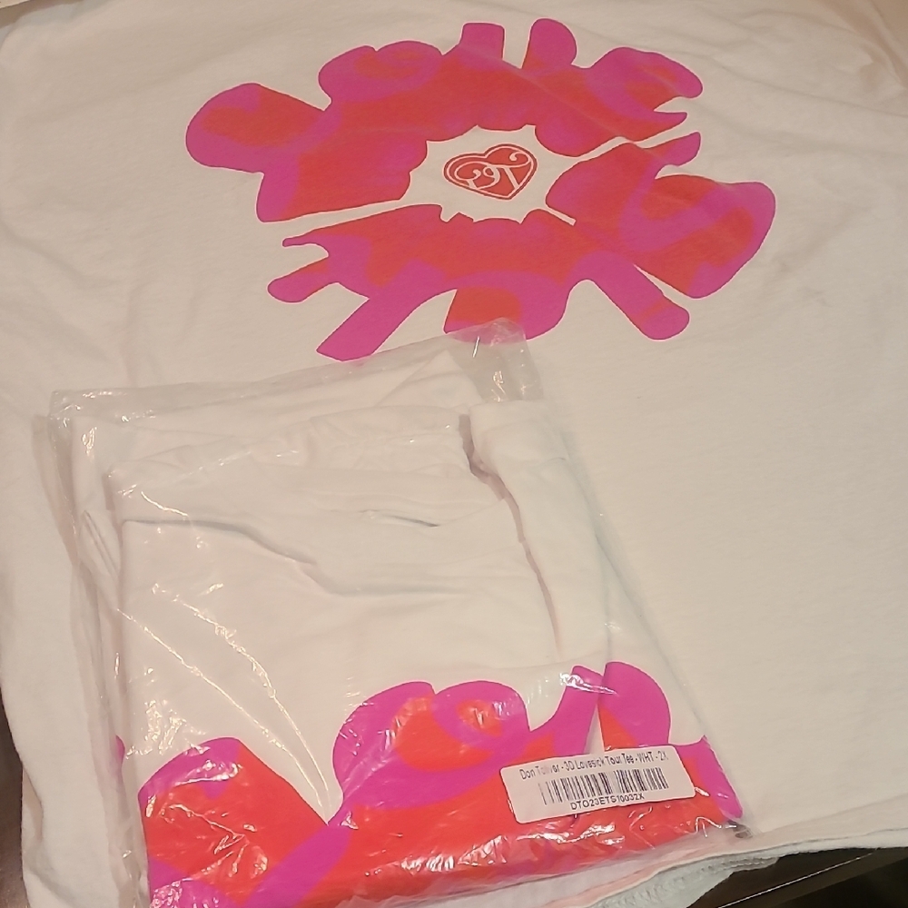 Kids White and Pink Graphic Tee